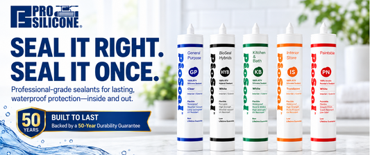 BioSeal Silicone Sealant for Windows, Doors & Exterior Construction