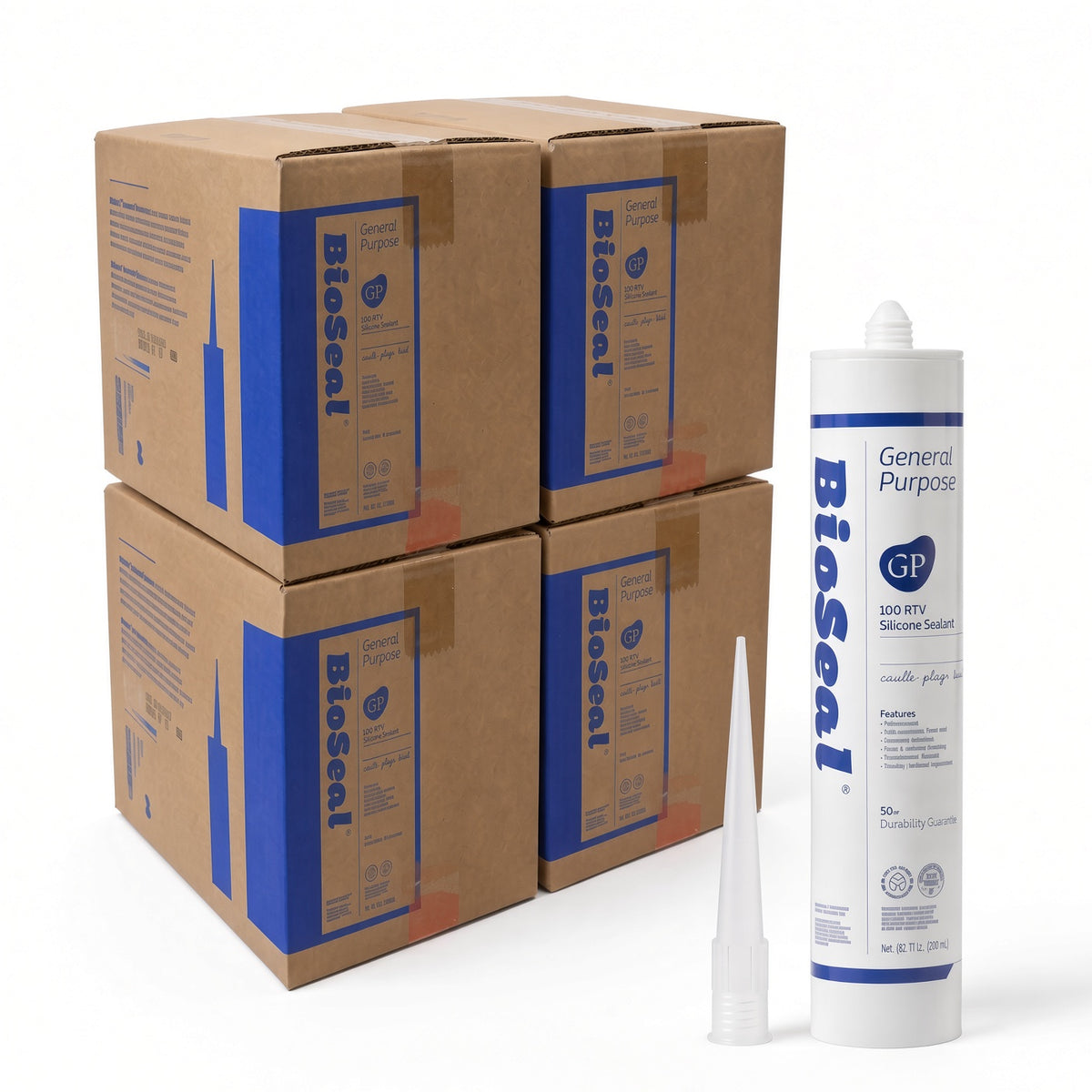 BioSeal General Purpose Silicone Sealant –10.1 oz