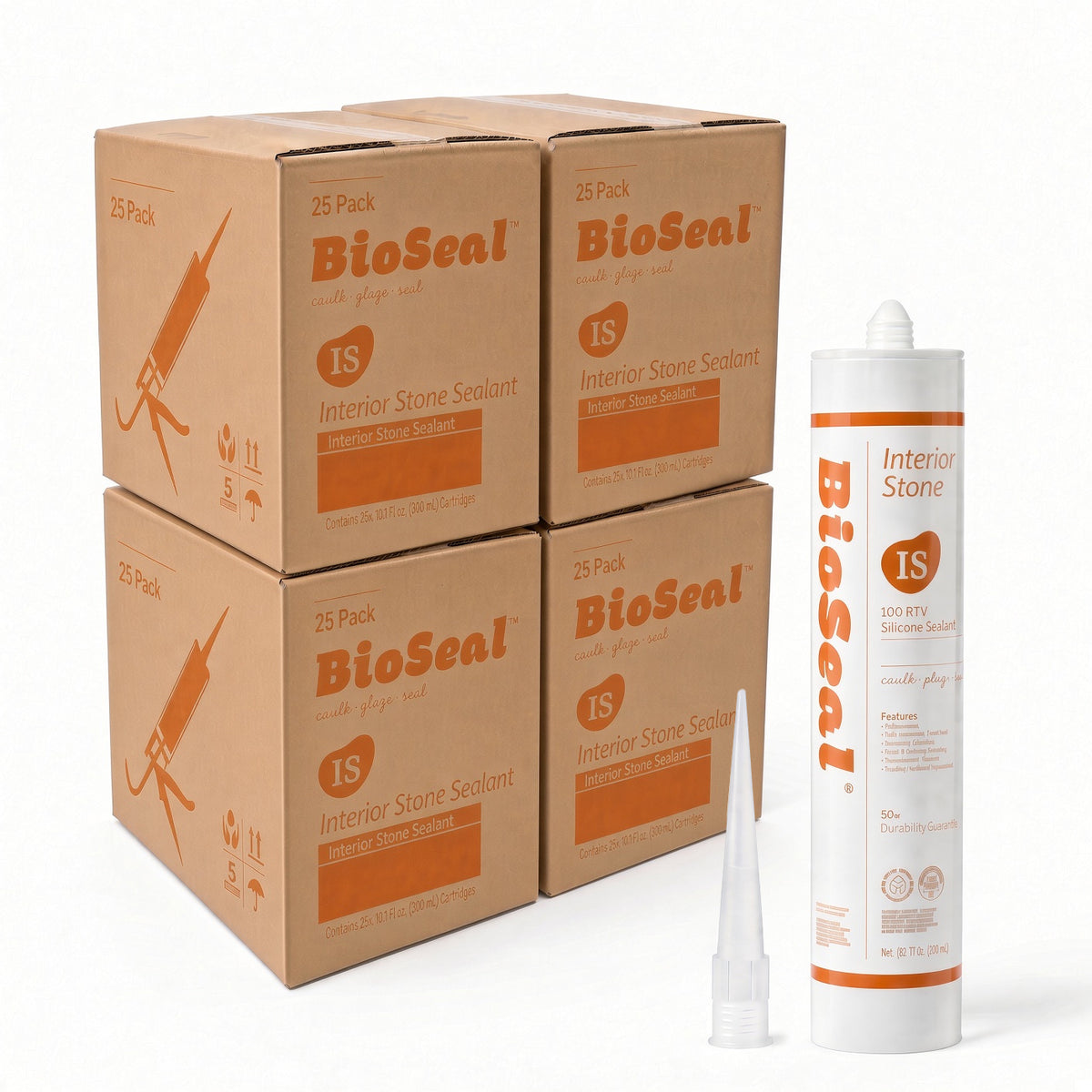 BioSeal Interior Stone Silicone Sealant –10.1 oz