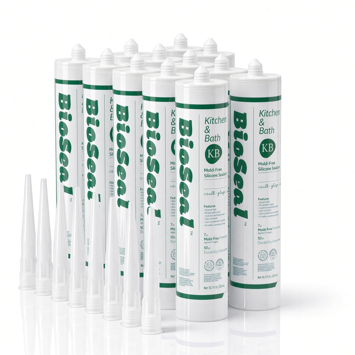BioSeal Kitchen & Bath Silicone Sealant –10.1 oz