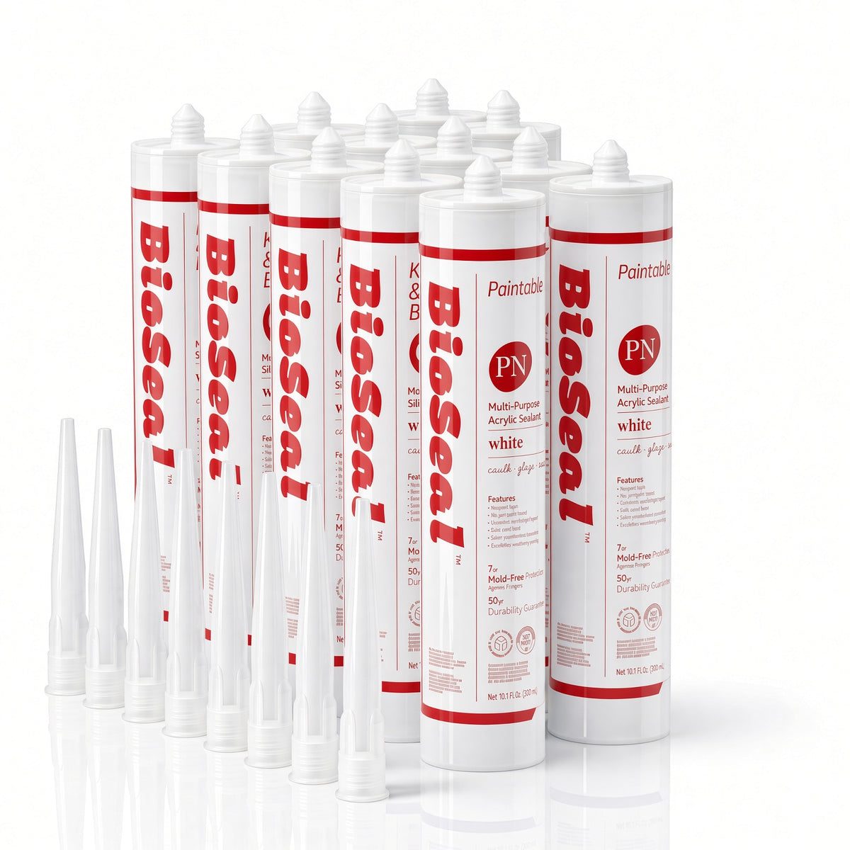 BioSeal Paintable Acrylic Latex Caulk – 10.1 oz