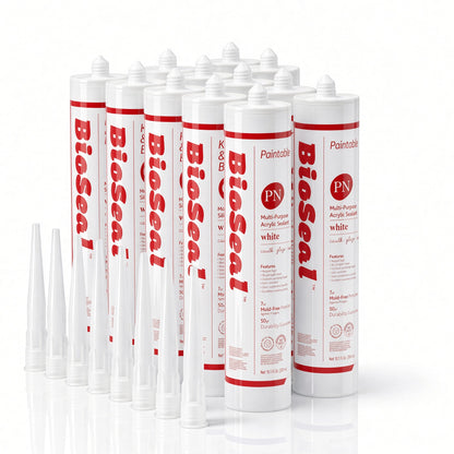 BioSeal Paintable Acrylic Latex Caulk – 10.1 oz