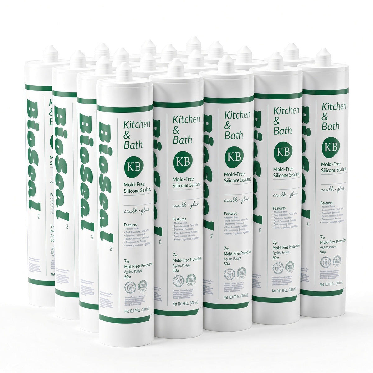 BioSeal Kitchen & Bath Silicone Sealant –10.1 oz