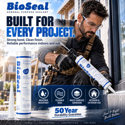 BioSeal General Purpose Silicone Sealant –10.1 oz