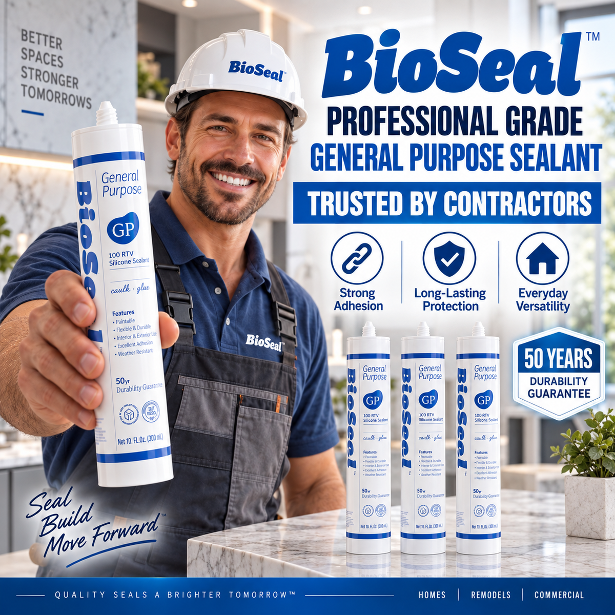 BioSeal General Purpose Silicone Sealant –10.1 oz