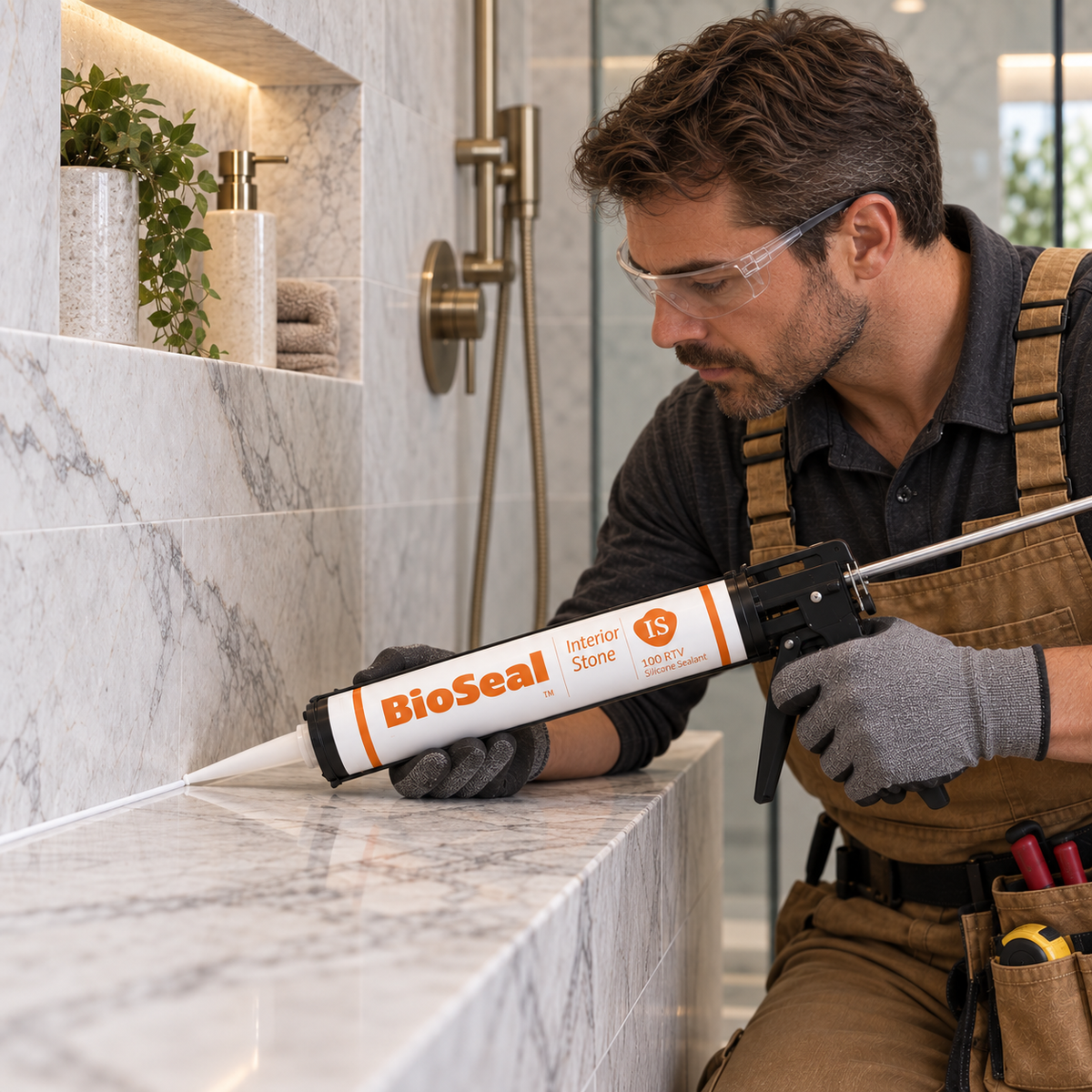 BioSeal Interior Stone Silicone Sealant –10.1 oz