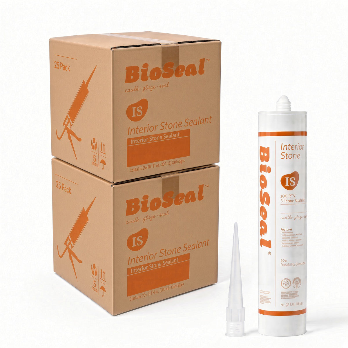 BioSeal Interior Stone Silicone Sealant –10.1 oz