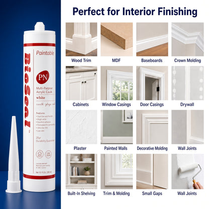 BioSeal Paintable Acrylic Latex Caulk – 10.1 oz