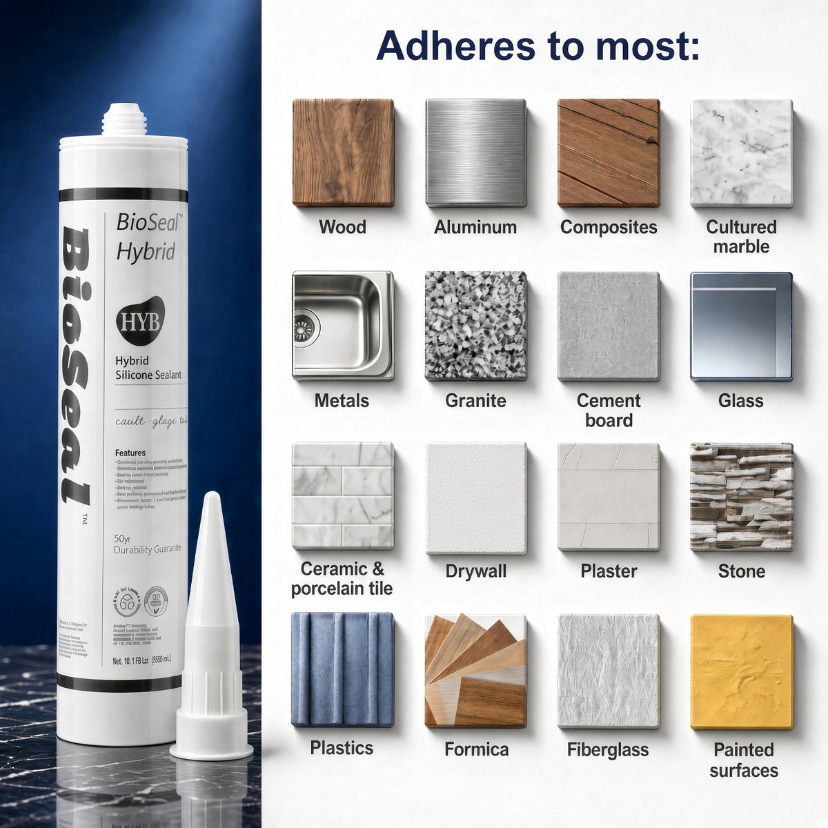 BioSeal Hybrid Silicone Sealant –10.1 oz