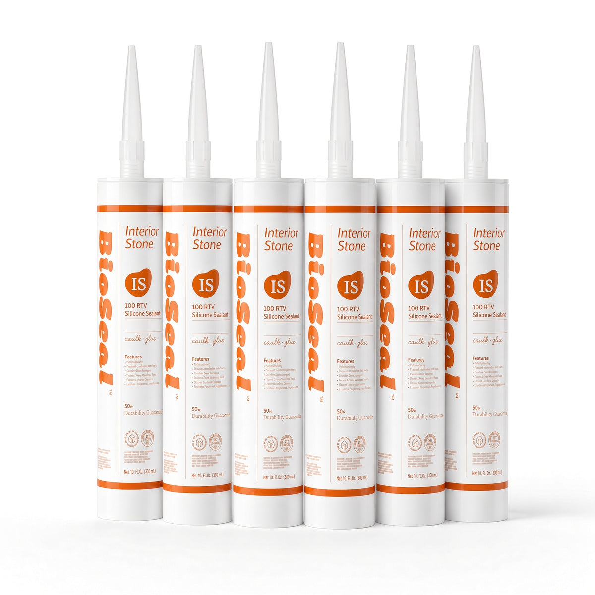 BioSeal Interior Stone Silicone Sealant –10.1 oz