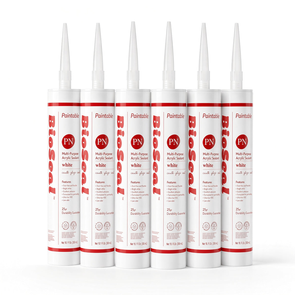 BioSeal Paintable Acrylic Latex Caulk – 10.1 oz