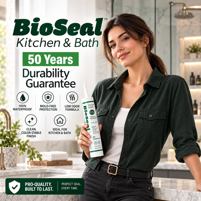 BioSeal Kitchen & Bath Silicone Sealant –10.1 oz